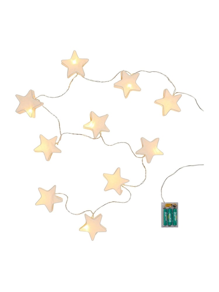 Lights4fun Paper Star Battery Operated Fairy Lights - Image 6 of 6