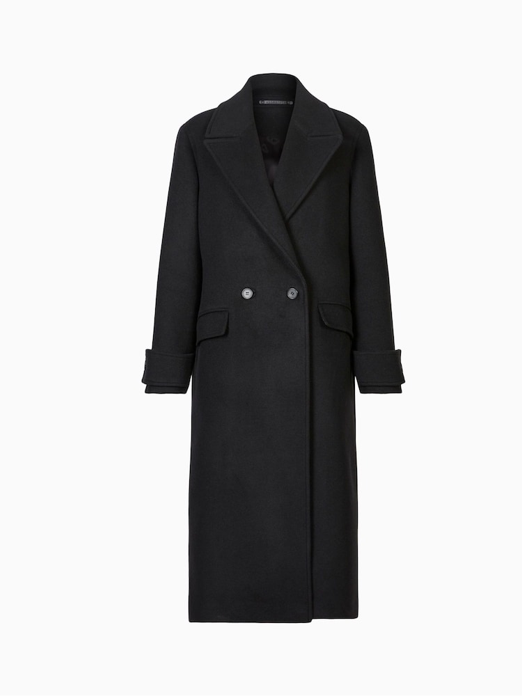 AllSaints Black Mabel Coat - Image 7 of 7