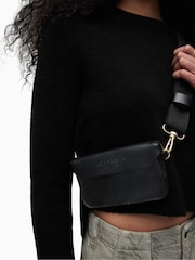 AllSaints Black Cross-Body Zoe Bag - Image 1 of 7