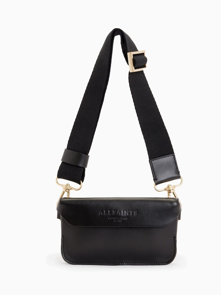 AllSaints Black Cross-Body Zoe Bag - Image 2 of 7