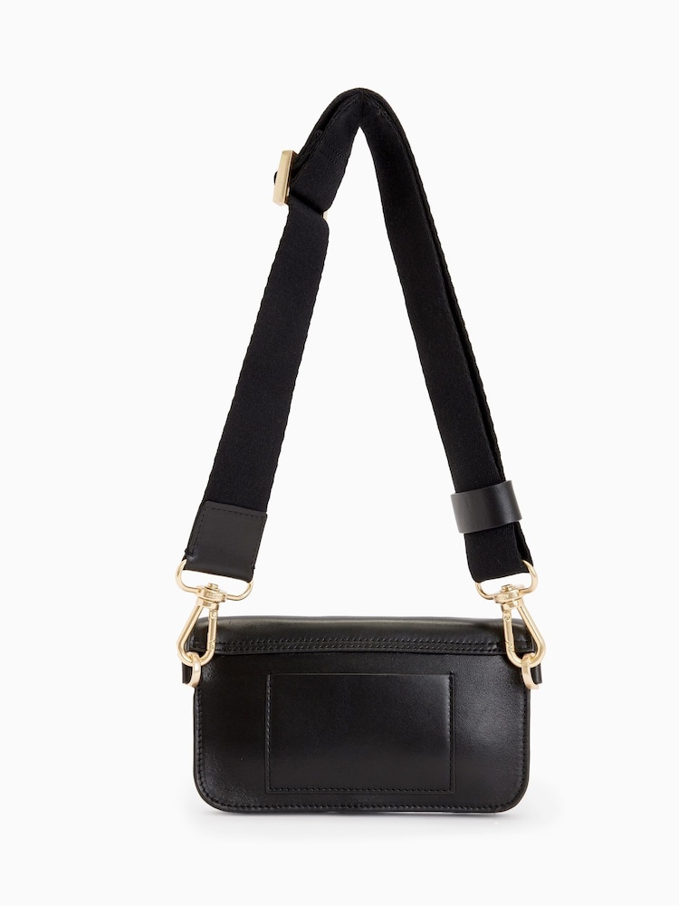 AllSaints Black Cross-Body Zoe Bag - Image 3 of 7