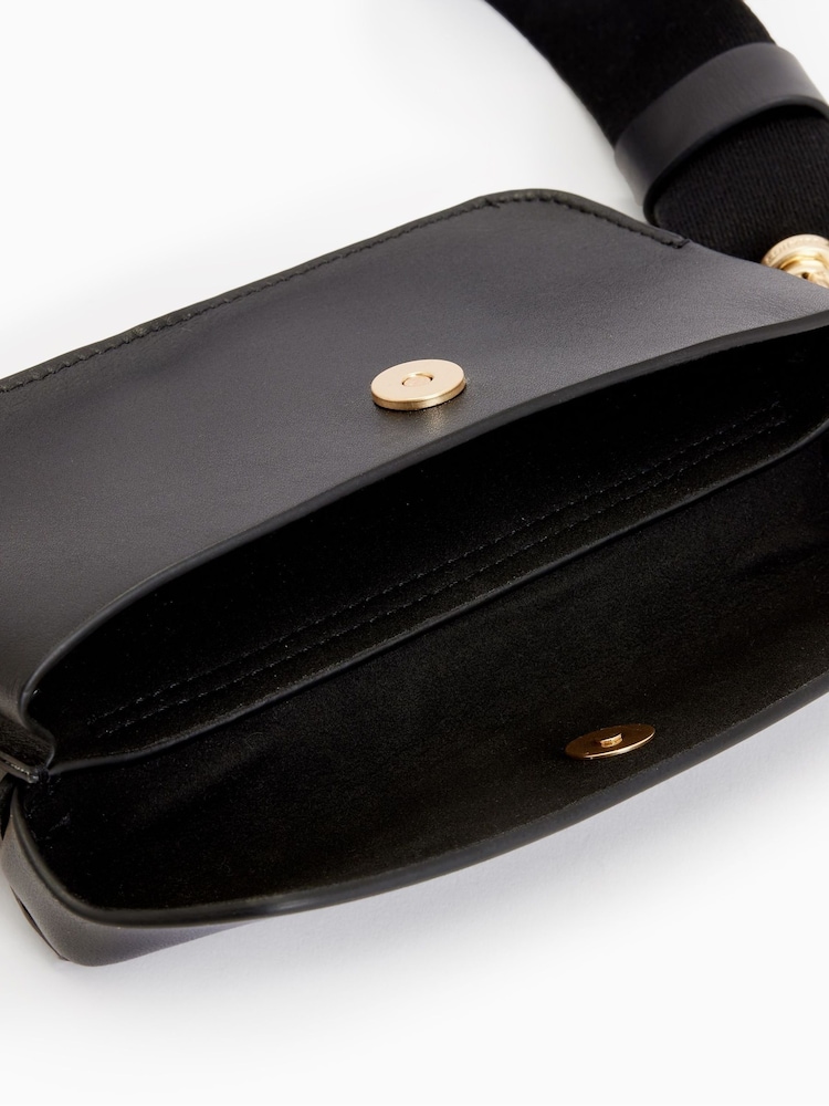 AllSaints Black Cross-Body Zoe Bag - Image 5 of 7