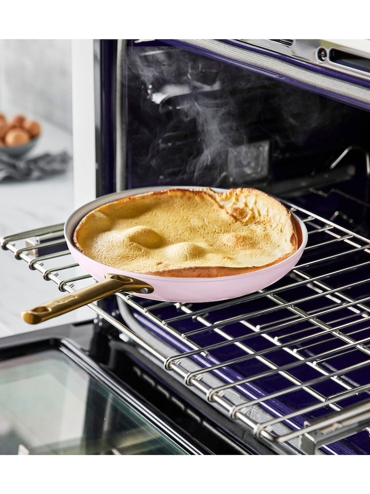 Green Pan Blush Pink 2 Piece Padova Reserve Frypan Set 20cm & 26cm - Image 2 of 3 Green Pan Blush Pink 2 Piece Padova Reserve Frypan Set 20cm & 26cm - Image 2 of 3