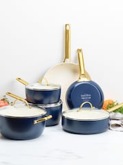 Green Pan 6 Piece Oxford Blue Padova Reserve Pan Set - Image 1 of 6