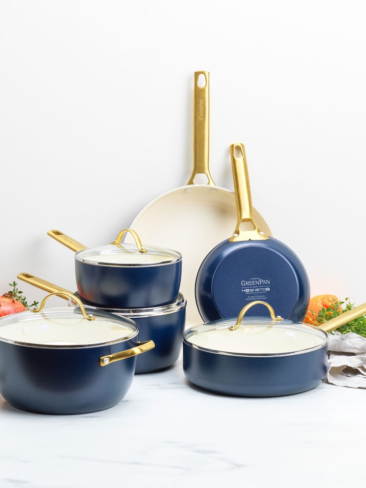 Green Pan 6 Piece Oxford Blue Padova Reserve Pan Set - Image 1 of 6 Green Pan 6 Piece Oxford Blue Padova Reserve Pan Set - Image 1 of 6