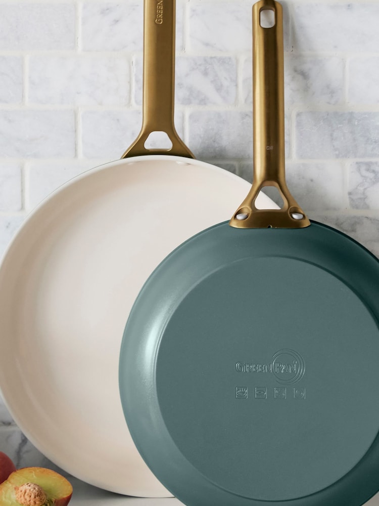 Green Pan Pine Green 2 Piece Padova Reserve Frypan Set 20cm & 26cm - Image 1 of 3 Green Pan Pine Green 2 Piece Padova Reserve Frypan Set 20cm & 26cm - Image 1 of 3