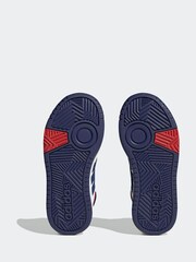 adidas White/Blue Hoops Mid Shoes - Image 7 of 9