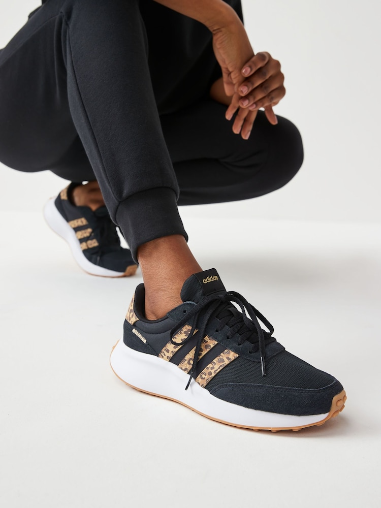 adidas Black Sportswear Run 70S Trainers - Image 1 of 9