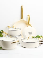 Green Pan 6 Piece Cream Padova Reserve Pan Set - Image 1 of 5