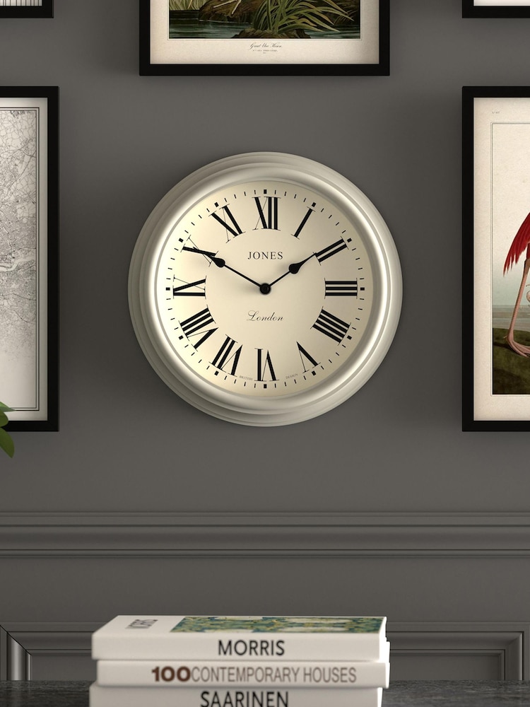 Jones Clocks Pepper Grey Venetian Wall Clock - Image 1 of 4