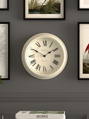 Jones Clocks Linen White Venetian Wall Clock - Image 1 of 4