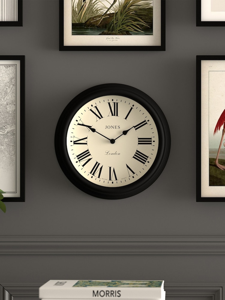 Jones Clocks Black Venetian Wall Clock - Image 1 of 4