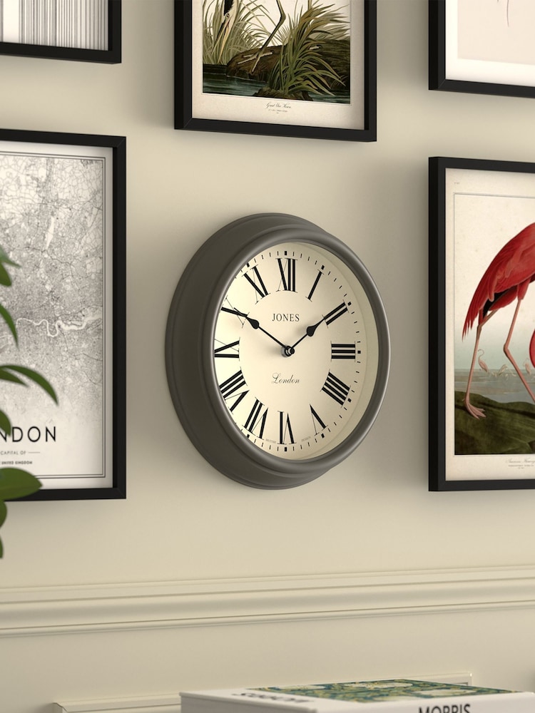 Jones Clocks Blizzard Grey Venetian Wall Clock - Image 4 of 4