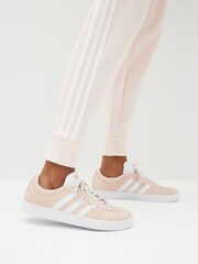 adidas Pink white VL Court 3.0 Trainers - Image 1 of 11