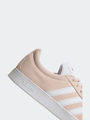 adidas Pink white VL Court 3.0 Trainers - Image 10 of 11