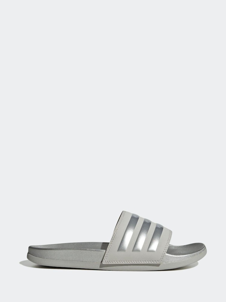 adidas originals Grey Adilette Ayoon Sandals - Image 1 of 9