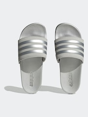 adidas originals Grey Adilette Ayoon Sandals - Image 5 of 9