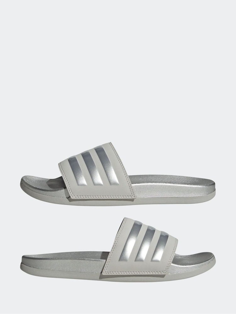 Szary - Sandały Adidas Adilette Ayoon - Image 7 of 9