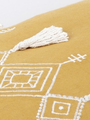 Furn Pritta 100% Cotton Embroidered Tasselled Cushion - Изображение 6 из 6