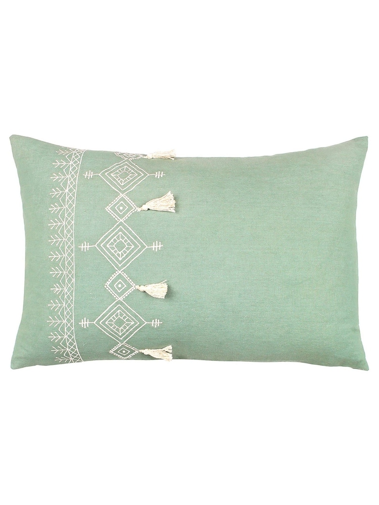Furn Pritta 100% coton brodé à glands - Image 3 of 7