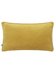Wylder Black Dusk Leopard Rectangular Embroidered Piped Velvet Cushion - Image 2 of 6