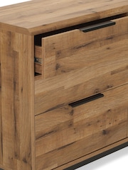 Dark Bronx Oak Effect 6 Drawer Chest of Drawers - Image 4 of 9