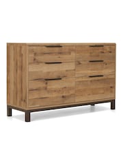 Dark Bronx Oak Effect 6 Drawer Chest of Drawers - Image 7 of 9