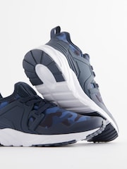 Blue Camouflage Elastic Lace Trainers - Image 3 of 5