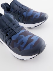 Blue Camouflage Elastic Lace Trainers - Image 4 of 5