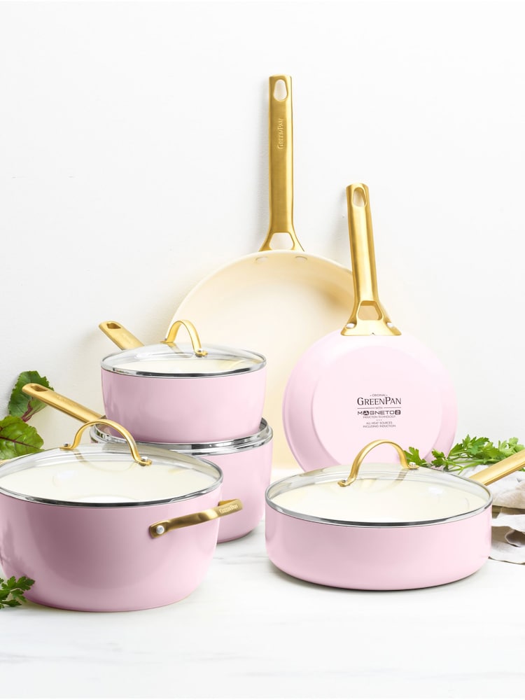 Green Pan 6 Piece Blush Pink Padova Reserve Pan Set - Image 1 of 6 Green Pan 6 Piece Blush Pink Padova Reserve Pan Set - Image 1 of 6