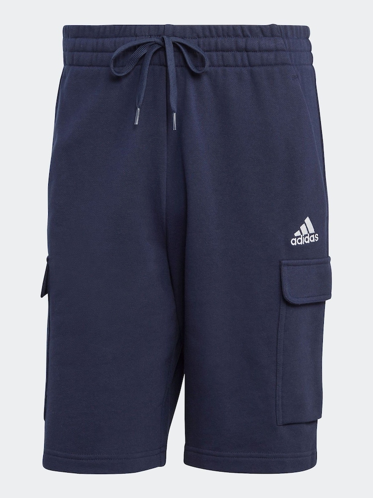 Синий - adidas Essentials French Terry Cargo 100% Cotton Shorts - Image 6 of 6 Синий - adidas Essentials French Terry Cargo 100% Cotton Shorts - Image 6 of 6