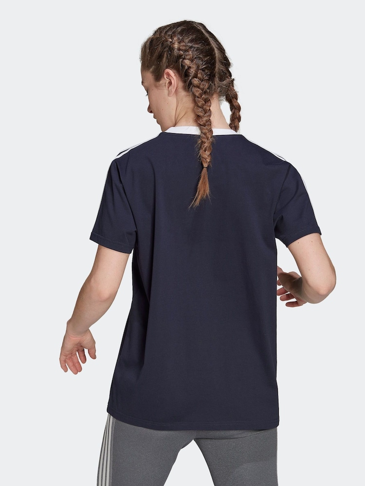 adidas Essentials T-Shirt mit 3 Streifen aus 100 % Baumwolle - Bild 2 von 7
