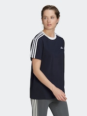 adidas Essentials T-Shirt mit 3 Streifen aus 100 % Baumwolle - Bild 3 von 7