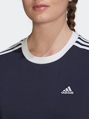 adidas Essentials T-Shirt mit 3 Streifen aus 100 % Baumwolle - Bild 5 von 7