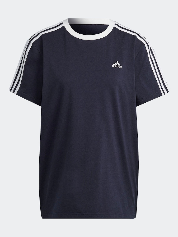 adidas Essentials T-Shirt mit 3 Streifen aus 100 % Baumwolle - Bild 7 von 7
