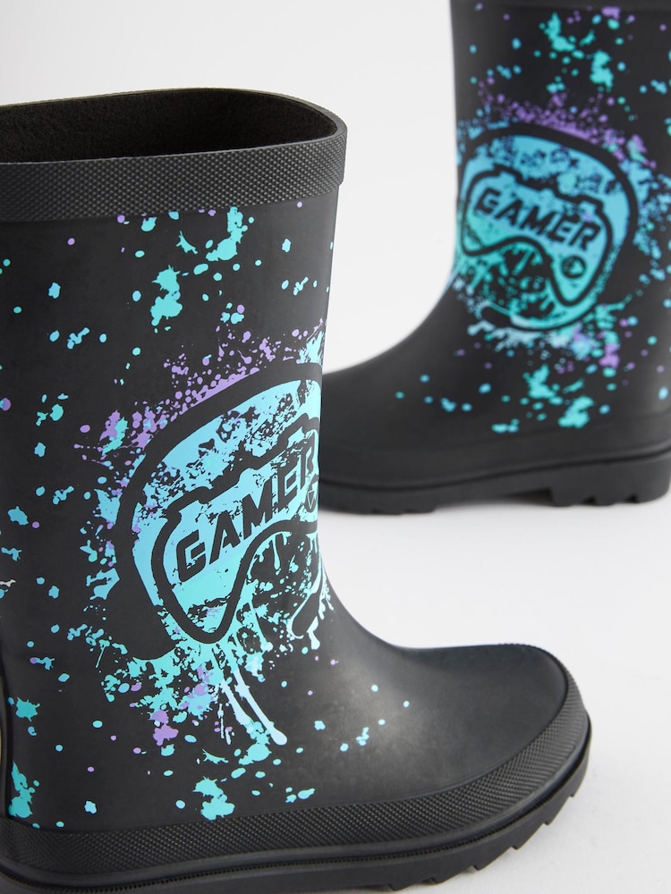 Gamer Farbspritzer/Mehrfarbig - Gummistiefel - Bild 5 von 5 Gamer Farbspritzer/Mehrfarbig - Gummistiefel - Bild 5 von 5