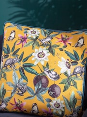 Wylder Yellow Wild Passion Creatures Piped Cushion - Image 1 of 3