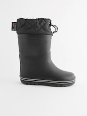 Mono Black Cuff Wellies - Image 2 of 5