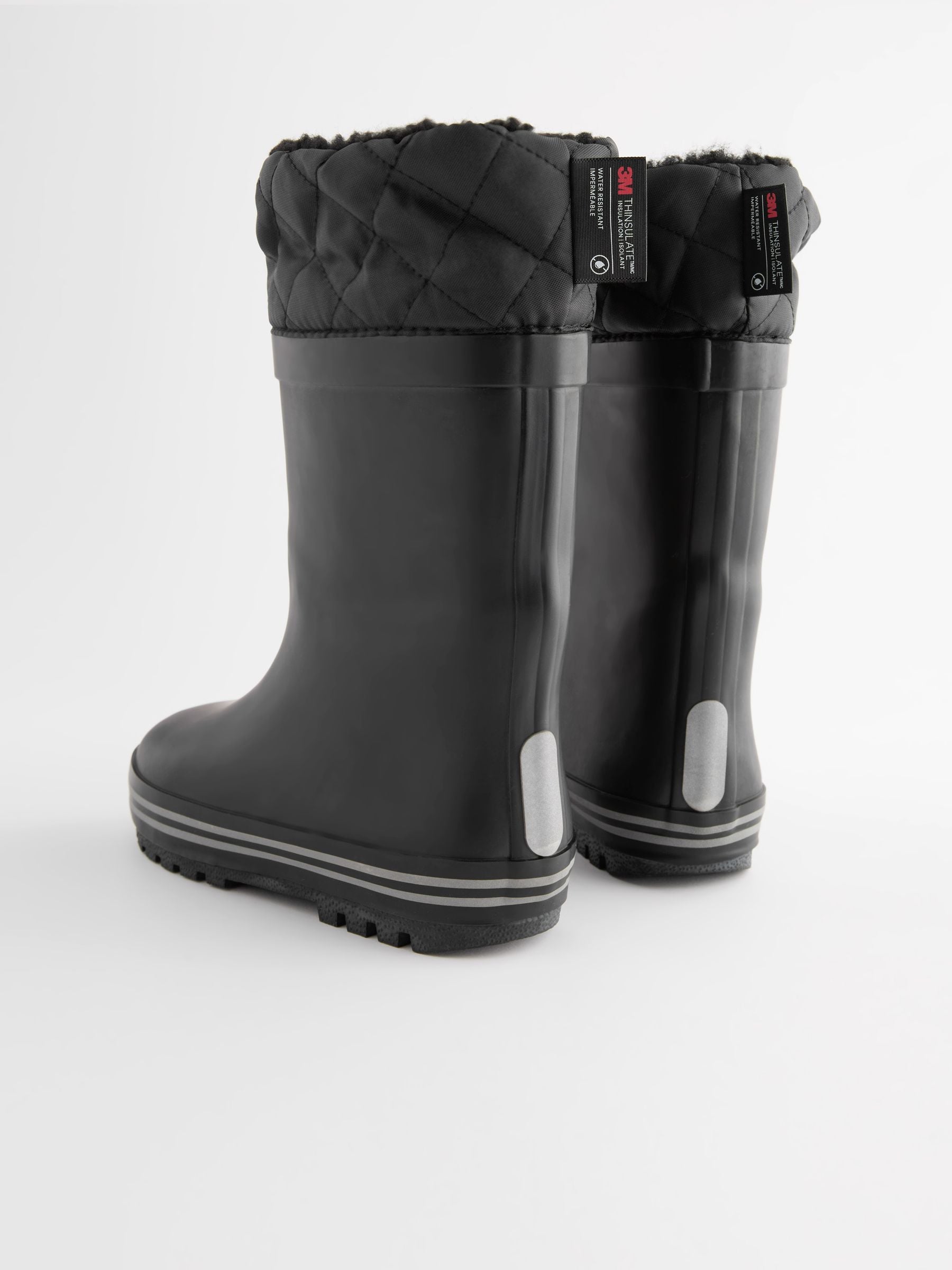 Buy Mono Black Cuff Wellies from Next Singapore