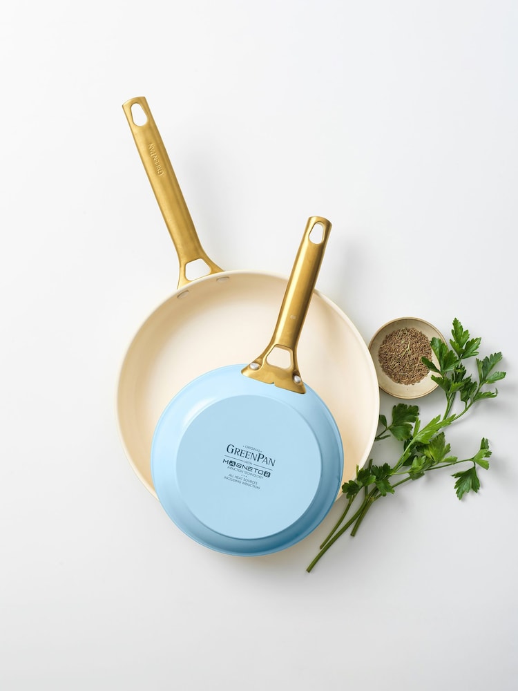 Green Pan Light Blue 2 Piece Padova Reserve Frypan Set 20cm & 26cm - Image 1 of 5 Green Pan Light Blue 2 Piece Padova Reserve Frypan Set 20cm & 26cm - Image 1 of 5
