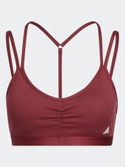 adidas Red Performance Training Yoga Essentials Light-support Bra - Image 7 of 7