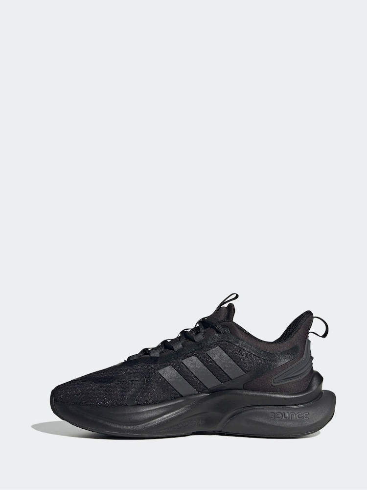 adidas Black Sportswear Alphabounce Bounce Trainers - Image 3 of 12