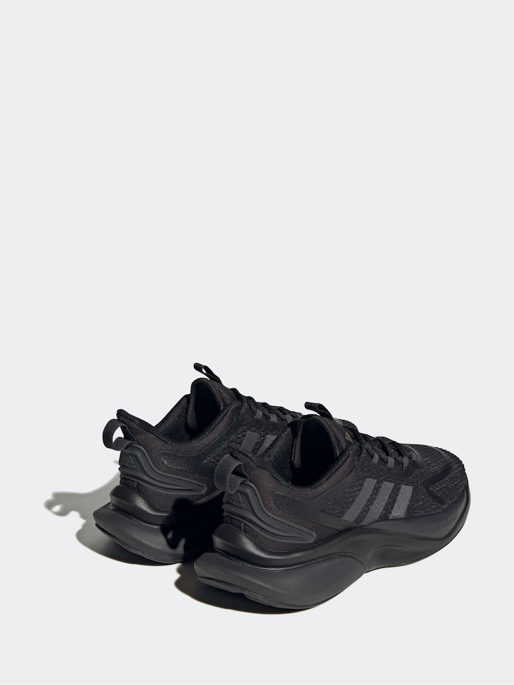 adidas Black Sportswear Alphabounce Bounce Trainers - Image 4 of 12