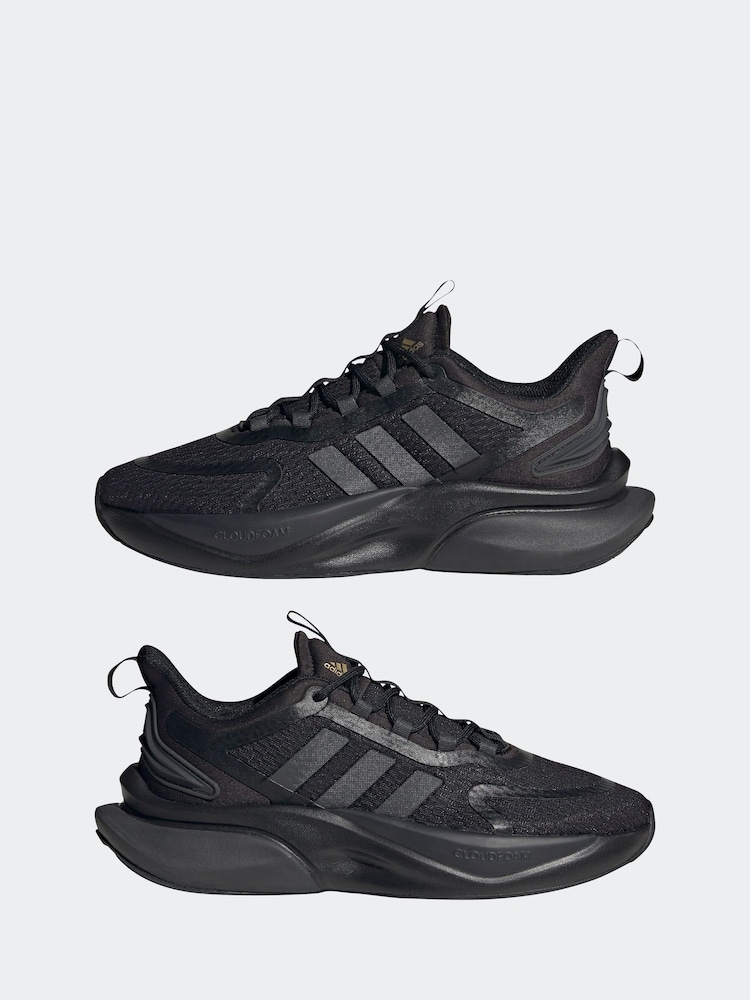 adidas Black Sportswear Alphabounce Bounce Trainers - Image 5 of 12