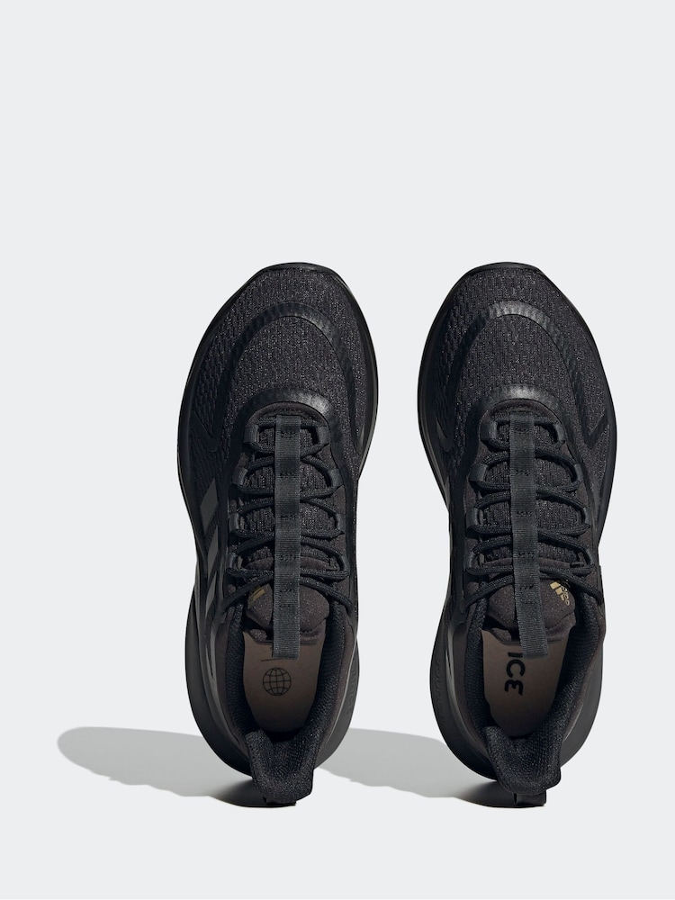 adidas Black Sportswear Alphabounce Bounce Trainers - Image 7 of 12