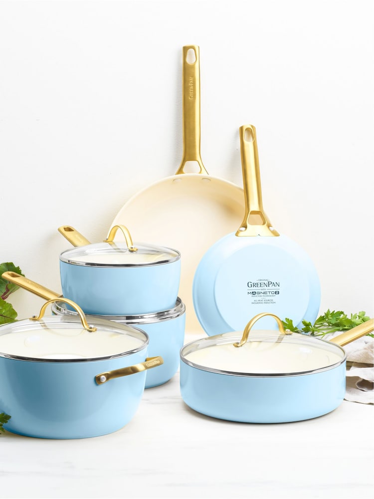 Green Pan 6 Piece Light Blue Padova Reserve Pan Set - Image 1 of 6 Green Pan 6 Piece Light Blue Padova Reserve Pan Set - Image 1 of 6