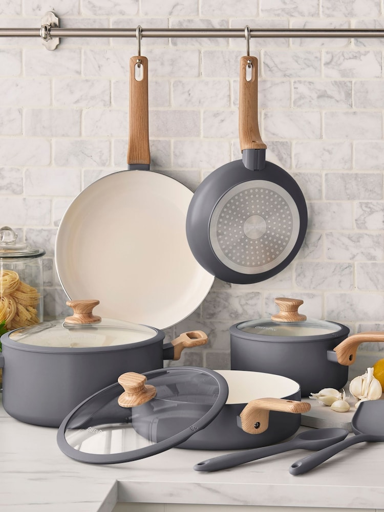 Green Pan 5 Piece Grey Essence Pan Set - Image 1 of 6