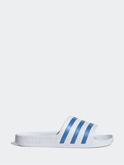 adidas Off White Adilette Aqua Sliders - Image 1 of 9