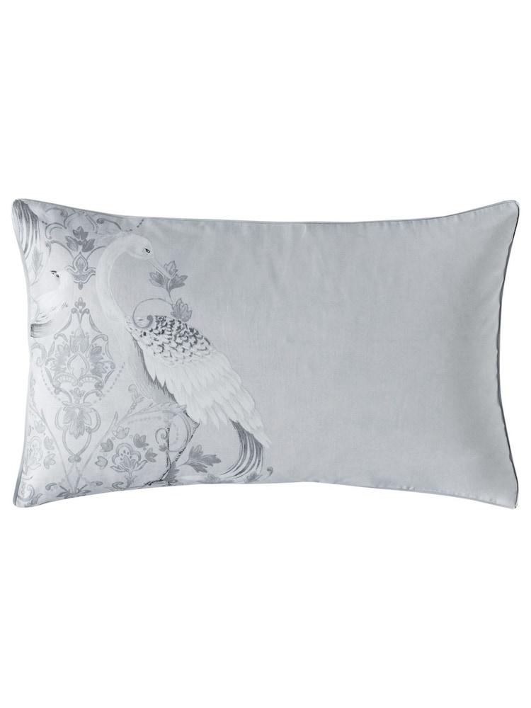 Laura Ashley Silver 100% BCI Cotton Sateen 200TC Pilowcases - Image 1 of 2