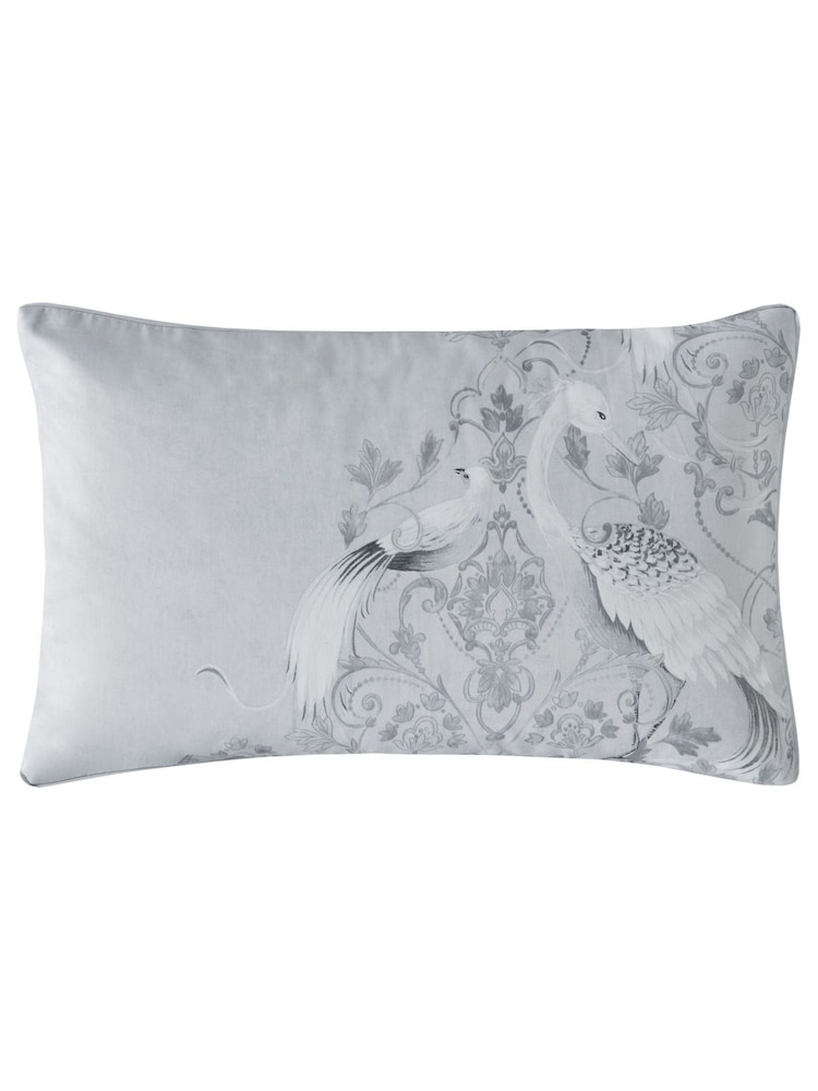 Laura Ashley Silver 100% BCI Cotton Sateen 200TC Pilowcases - Image 2 of 2
